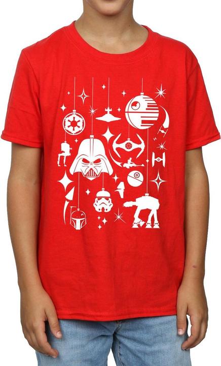 Actual product image Star Wars Boys Christmas Decorations T-Shirt (140, 146)