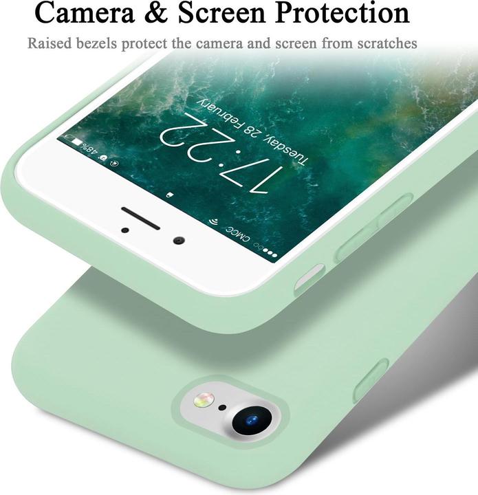 Immagine prodotto Cadorabo Copertura della cassa del silicone liquido TPU (Apple iPhone 7, Apple iPhone SE (seconda generazione))