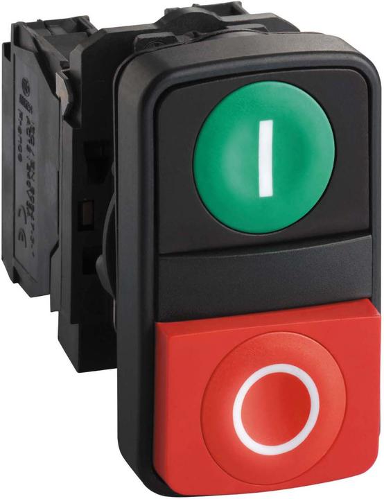 Schneider Electric Pulsante Dble Verde I Rosso O 1NO/1NC