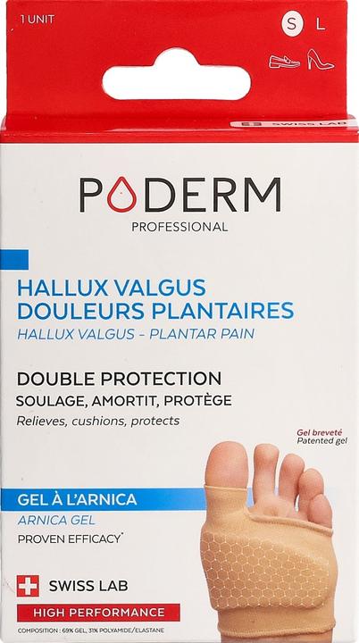 Produktbild Poderm Doppelschutz für Hallux Valgus Ballenzeh & Fusssohlenschmerzen (Druckentlastung, 202.50 ml)