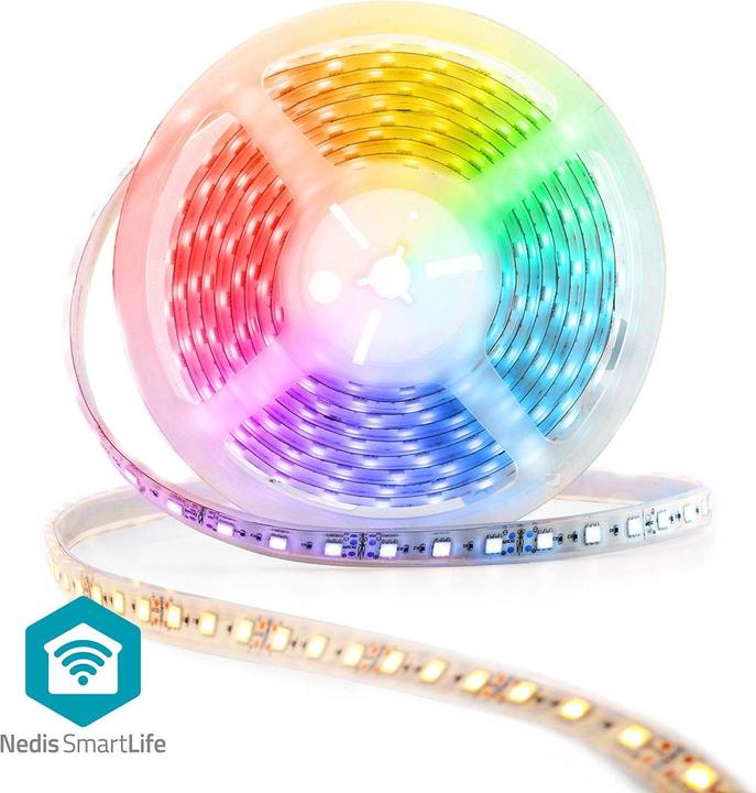 Actual product image Nedis SmartLife LED-Streifen | Wi-Fi | Kaltweiss / RGB / Warmweiss | SMD | 5.00 m | IP21 | 2700 - 65 (RGB, 500 cm, Indoor)