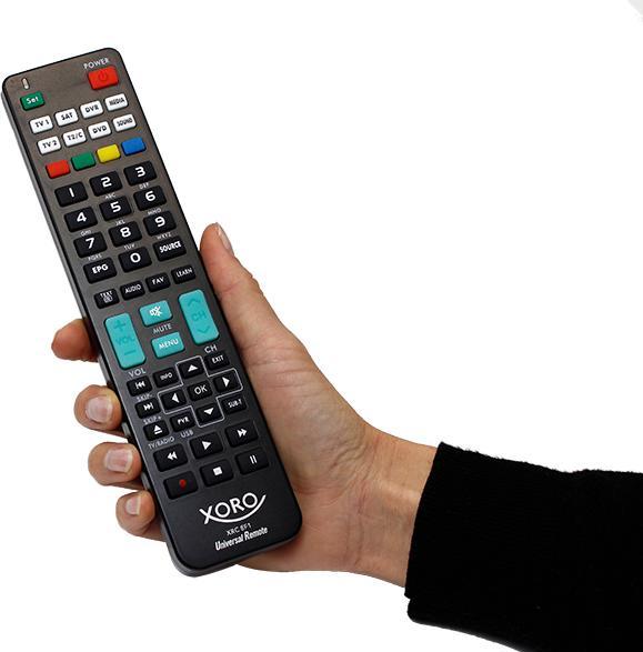 Produktbild Xoro XRC 8F1 Fernbedienung RF Wireless Beistellgerät Drucktasten (Gerätespezifische Fernbedienung, Radio Frequency (RF))