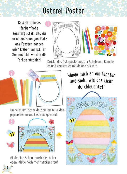 Produktbild Bastelset für Kinder: Kreatives Bastelset: Ostern