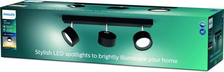 Image du produit Philips Bracia Spot 3x5.5W 2700K noir (1650 lm)
