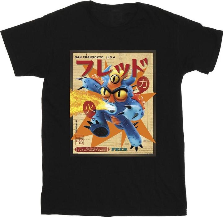 Immagine prodotto Disney Big Hero 6 Baymax Fred Newspaper Maglietta Uomo (XL)