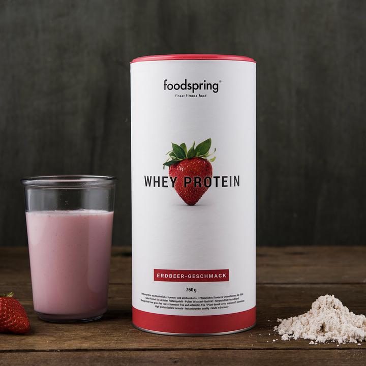 Actual product image Foodspring whey protein (Strawberry, 1 pcs., 750 g)