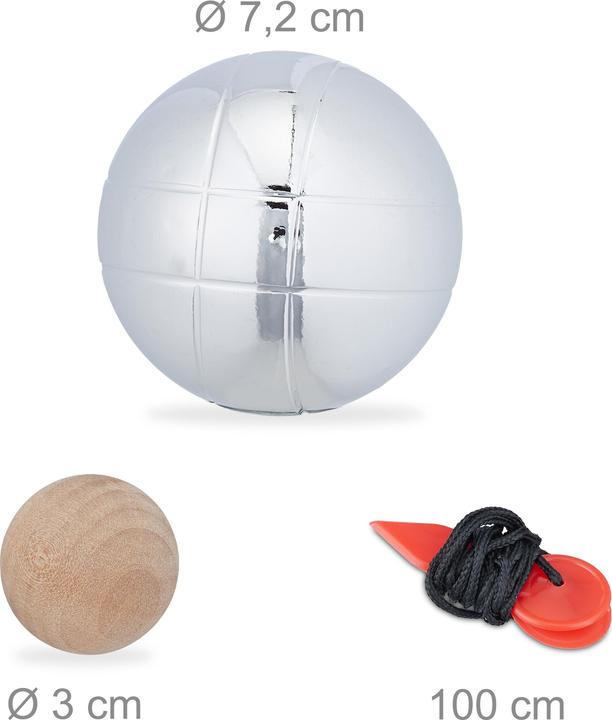 Image du produit Relaxdays Boules de jeu (8 x)