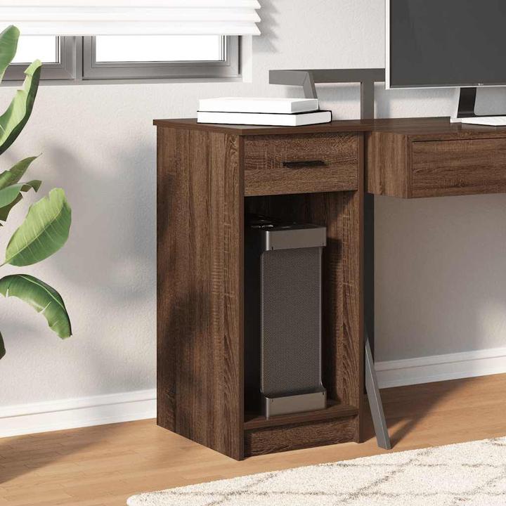 Image du produit VidaXL Armoire informatique avec tiroir aspect chêne brun 35x45x77 cm Armoire PC (35 x 45 x 77 cm)