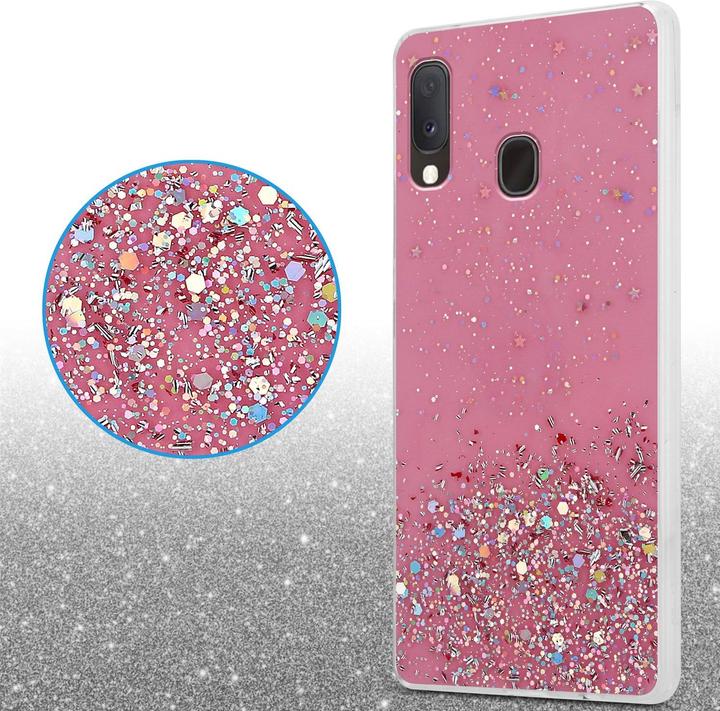Actual product image Cadorabo TPU cover sparkling glitter (Samsung Galaxy A20e, Samsung Galaxy A10e)