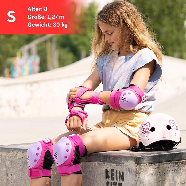 Produktbild Skatewiz 6-teiliges Skate Protektoren-Set (S, Handgelenkschoner, Ellbogenschoner, Knieschoner, 6 Stück)