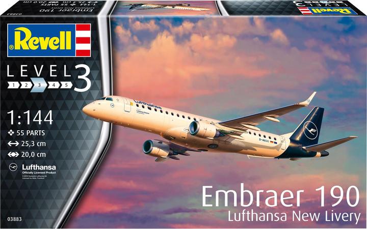 Actual product image Revell Embraer 190 Lufthansa New Livery