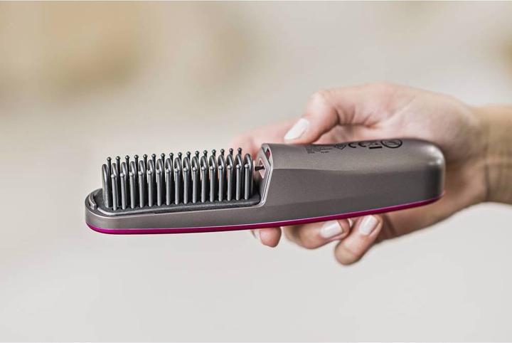 Image du produit Prinz Brosse lisseuse anthracite, rose avec fonction ionique
