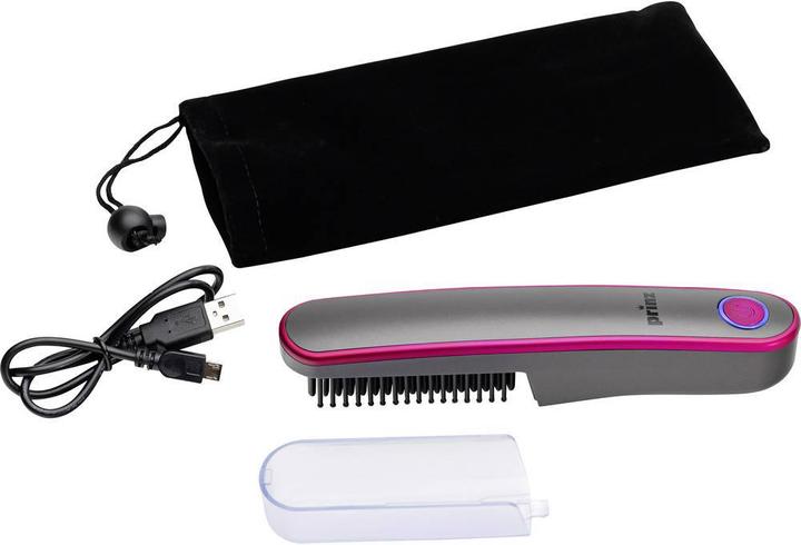 Image du produit Prinz Brosse lisseuse anthracite, rose avec fonction ionique