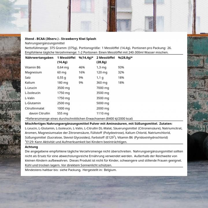 Actual product image Xtend Bcaa (Strawberry, Kiwi, 1 pcs., 441 g)