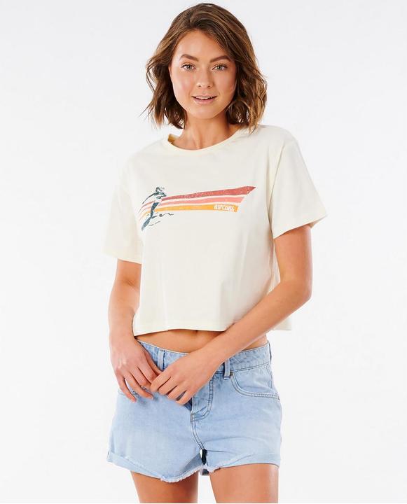 Rip Curl T-Shirt GOLDEN STATE CROP TEE (M)