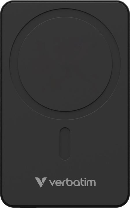 Actual product image Verbatim Charge 'n' Go Essentials Power Bank Magnetic Wireless 5000mAh Black (5000 mAh, 20 W, 18.50 Wh)