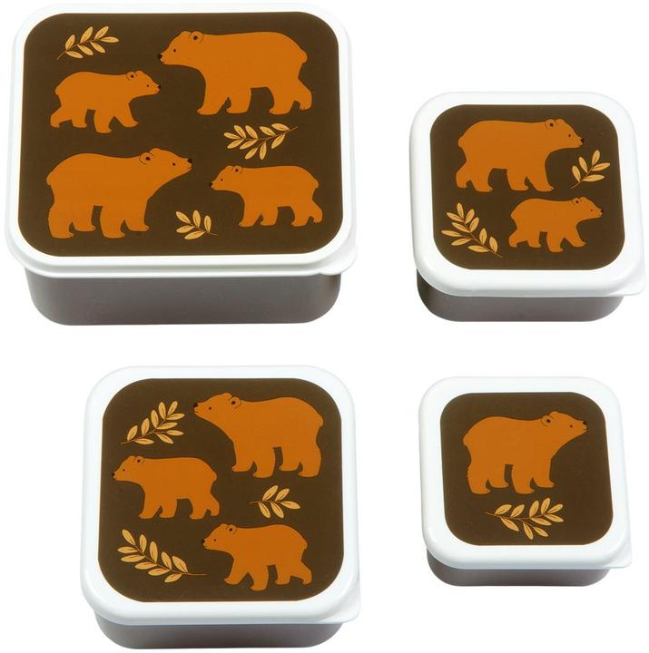 Produktbild A Little Lovely Company ALLC Lunch & snack box set SBSEBE43 Bears