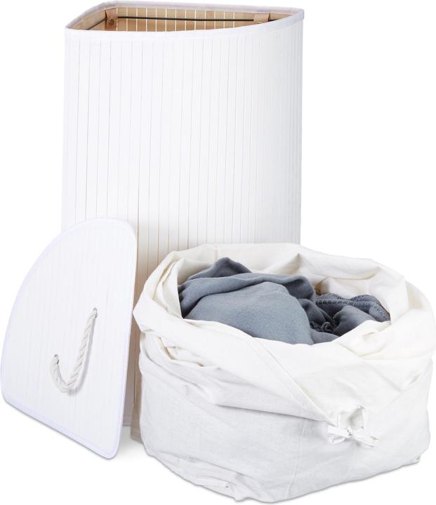 Immagine prodotto Relaxdays Cesto portabiancheria angolare (60 l)