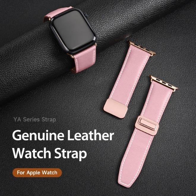 Actual product image Dux Ducis YA Strap (42 mm, 44 mm, 45 mm, 49 mm, Calfskin, Apple Watch Series 1, Apple Watch Series 2, Apple Watch Series 3, Apple Watch Series 4, Apple Watch Series 5, Apple Watch Series 6, Apple Watch Series 7, Apple Watch Series 8, Apple Watch Series 9, Apple Watch SE, Apple Watch Ultra, Apple Watch Ultra 2)