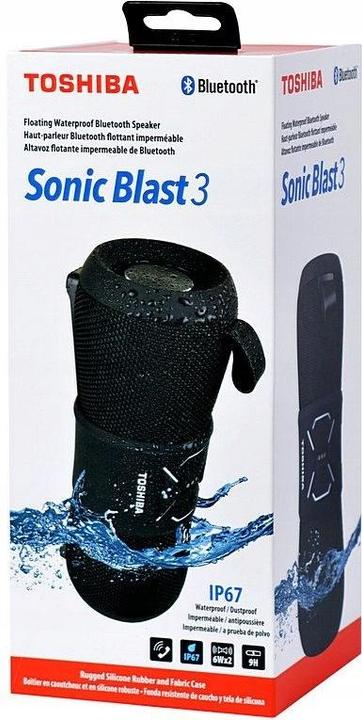 Actual product image Toshiba Sonic Blast 3 TY-WSP200 black (9 h, Rechargeable battery operated)