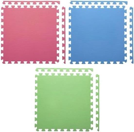 Image du produit One Sudedamas kilimėlis treniruotėms Fitness MP10 žalias-mėlynas-raudonas, 60x60x1.0cm (9 dalių) (10 mm)
