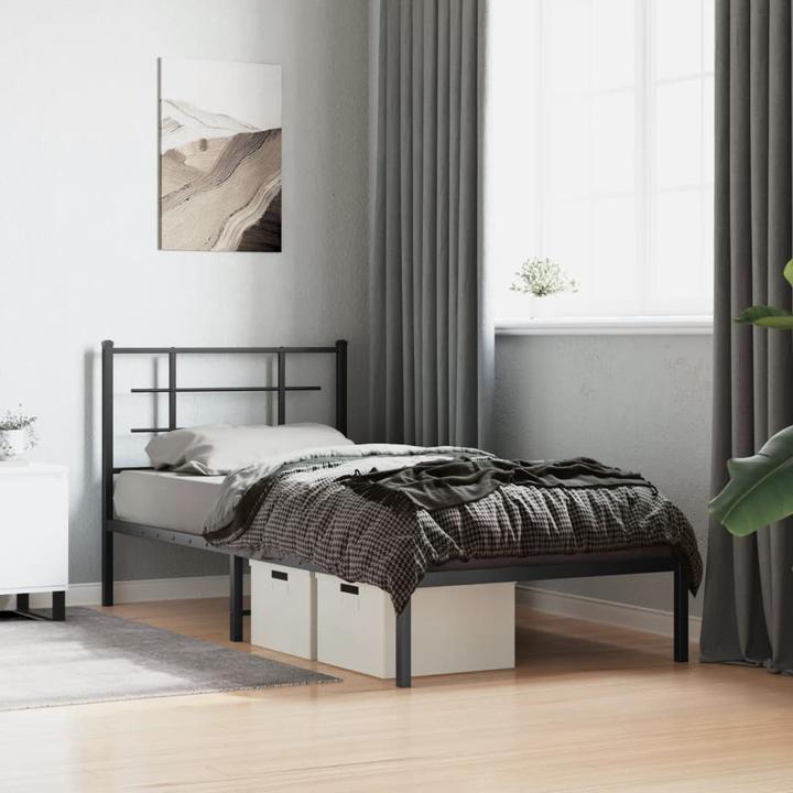 Produktbild VidaXL Bettgestell mit Kopfteil (90 x 200 cm)