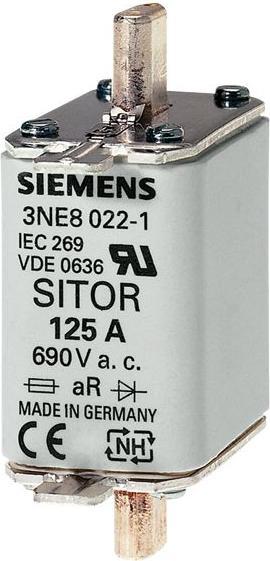 Actual product image Siemens HLS-FUSE INLAY 125A 690V (NH-DIN fuse, 125 A, Superträge)
