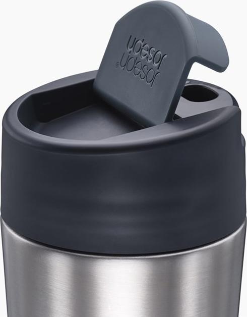 Immagine prodotto Joseph Joseph Tazza da viaggio in acciaio inox Sipp con coperchio ribaltabile 454 ml Anth. (0.45 l)