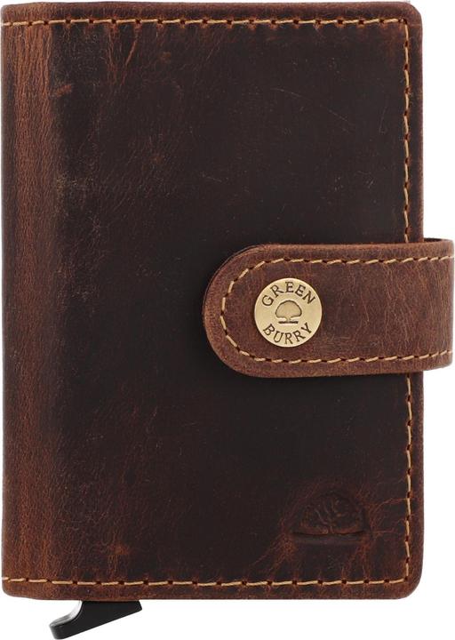 Produktbild Greenburry Vintage Geldbörse RFID Schutz Leder 7.5 cm