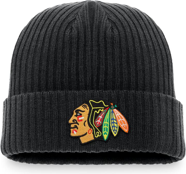 Actual product image Fanatics Beanie Core Cuff Chicago Blackhawks