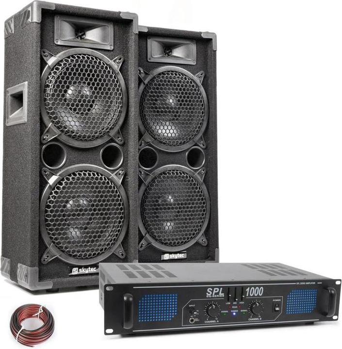 Actual product image Skytec Max28 with SPL1000 amplifier - 1000W complete installation (Active)
