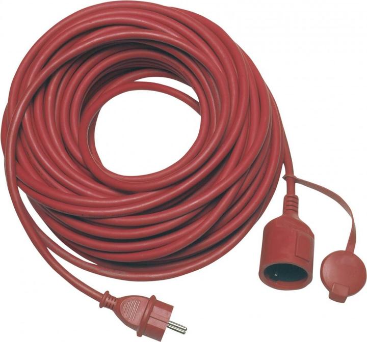 Actual product image REV 0017258649 Strom Verlängerungskabel 16 A Rot 25.00 m H05RR-F 3F 3G 1,5 mm² (25 m)