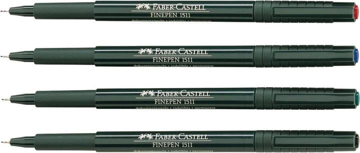Image du produit 10 FABER-CASTELL 1511 Document Fineliner rouge 0,4 mm (Rouge, 10 x)