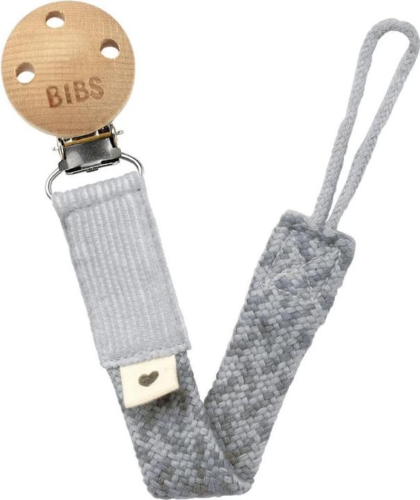 Actual product image Bibs Braided dummy chain, Cloud/ Iron (1 x)