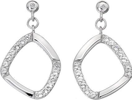 Hot Diamonds Glittering silver earrings with Behold DE646 diamonds