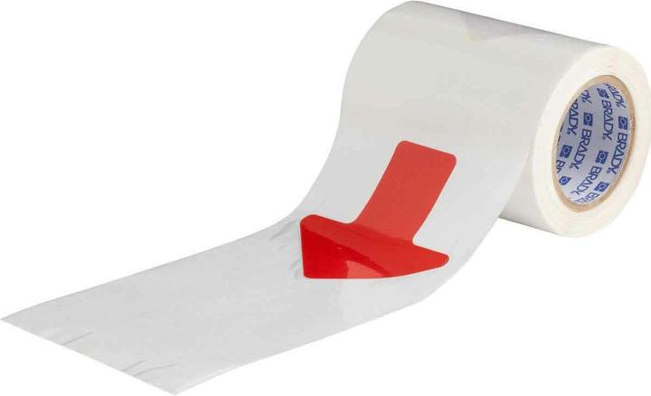 Produktbild Brady B-514, ToughStripe, Bodenmarkierungsband, Pfeile (im Abstand v. 457mm), Polyester, Rot, 50.8