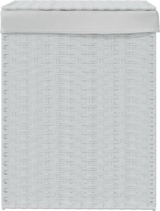 Immagine prodotto VidaXL Cesto per biancheria con coperchio Bianco 46x33x60 cm Poly