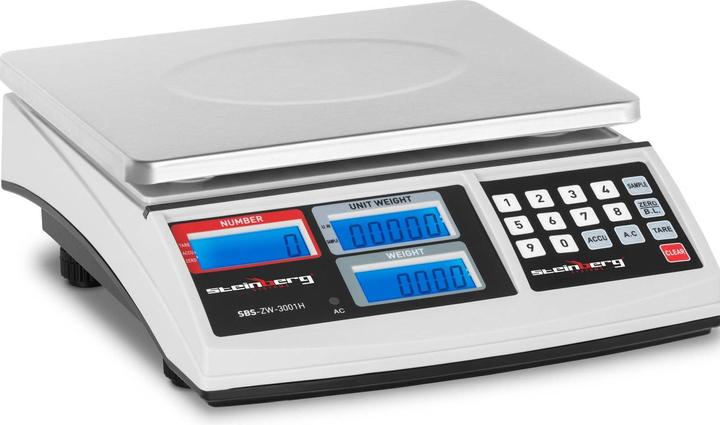 Steinberg Counting Scale - 30 kg / 1 g - white