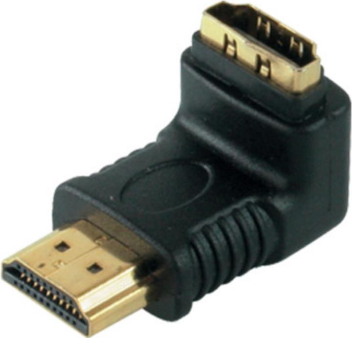 Actual product image Shiverpeaks S/CONN maximum connectivity adapter, HDMI plug to HDMI coupling, angled version, outlet to u (HDMI Modulator)