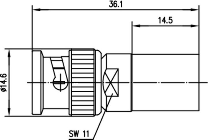 Produktbild Telegärtner BNC-Kabelstecker Crimp G31 75 Ohm, crimp/crimp, Professional, A3318, G31 (RG-11A/U)