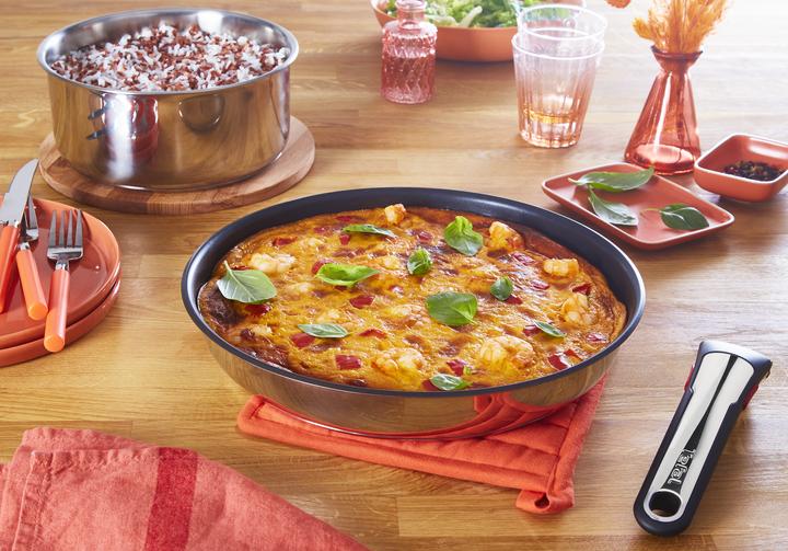 Produktbild Tefal Ingenio Preference On 13-teiliges Set (24 cm, Pfannenset + Topfset, Bratpfanne, Stielkasserolle, Kochtopf, Wok Pfanne, Edelstahl)