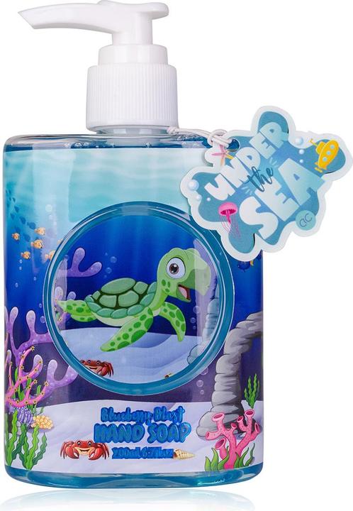 Accentra Handseife UNDER THE SEA in Pumpspender, 200ml, Duft: Blueberry Blast, Farbe: blau/orange, VE 6/24 (Flüssigseife, 200 ml)