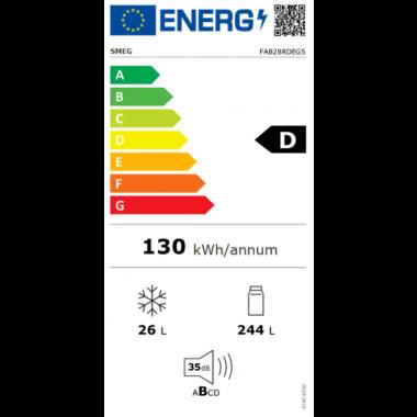 Energie-Label Smeg FAB28RDEG5 (270 l)