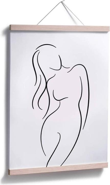 Image du produit Trenddeko Lineart - La silhouette d'une femme (30 x 40 cm)