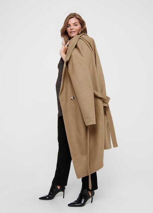 Actual product image Only Curvy wool wrap effect coat