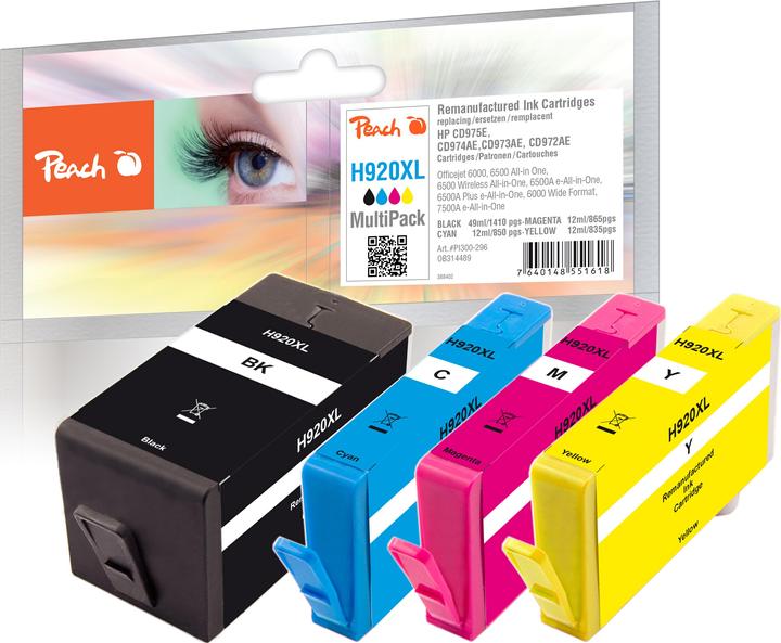 Produktbild Peach 920xl (M, BK, C, Y)