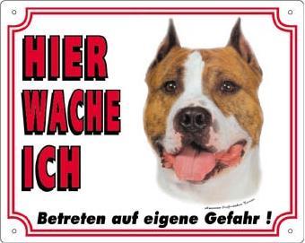 Produktbild Nobby Warntafel American Staffordshire Terrier