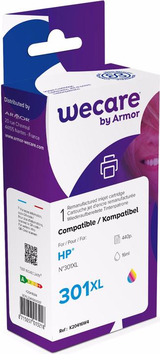 Produktbild Wecare Tinte 301XL rebuilt color CH564EE zu HP DeskJet 2050 18ml (CL)
