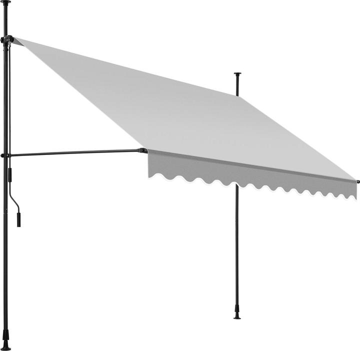 Image du produit tectake Tenda a morsetto con manovella, altezza regolabile (3 m)