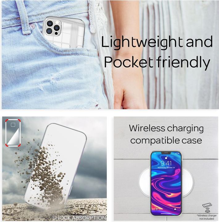 Actual product image Nalia Mirror tempered glass cover (Apple iPhone 13 Pro)